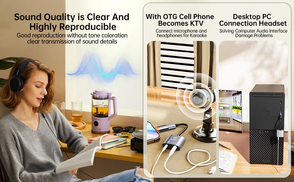 USB to 3.5mm jack audio adapter