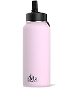 Hydrapeak 32 oz Insulated Water Bottle with Chug Lid - Reusable Leak Proof Stainless Steel Water ...