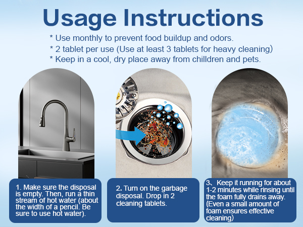 Garbage Disposal Cleaner Tablets