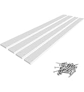Desunqin 48" X 3" PE Trailer Bunk Glides, Heavy Duty Boat Trailer Bunk Slide Pads with Screws and...