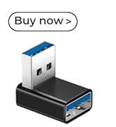 Basesailor 90 Degree USB A Male to Female Adapter 4 Pack,Up Down &amp; Left Right Angle USB 3.0 Conne...