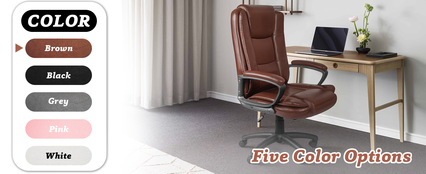 brown office chair