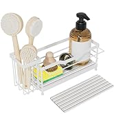 Uninol Sponge Holder for Kitchen Sink,Sink Caddy Organizer with Stone Drying Tray, Stainless Stee...