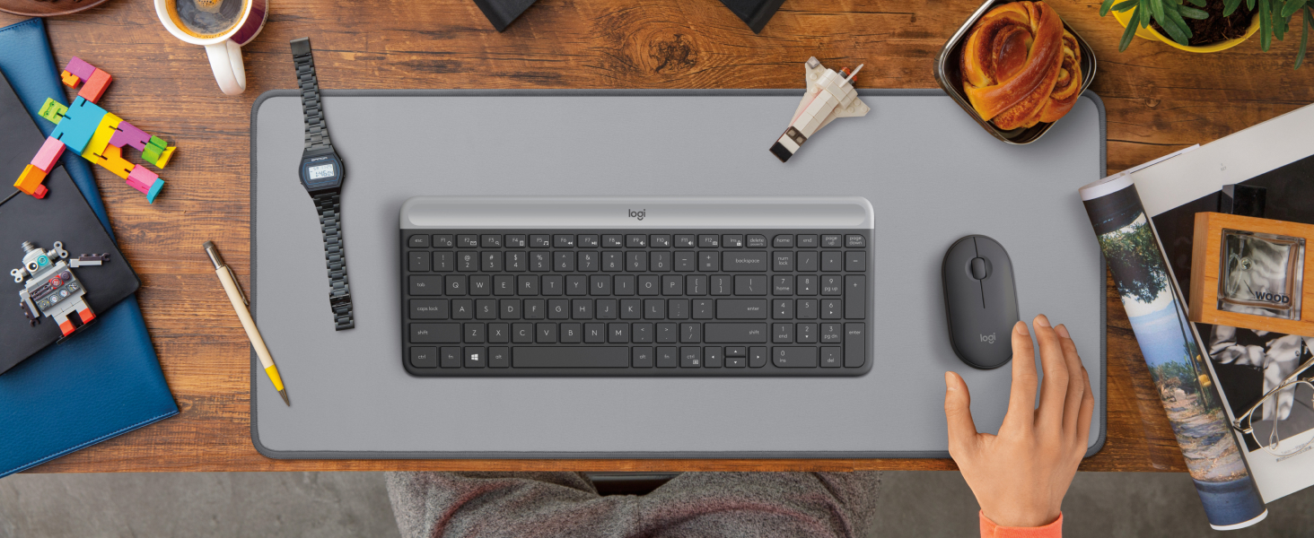 MK470 combo on a desk