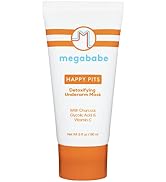 Megababe Underarm Mask - Happy Pits | With Detoxifying Charcoal &amp; Vitamin C | 3 fl oz
