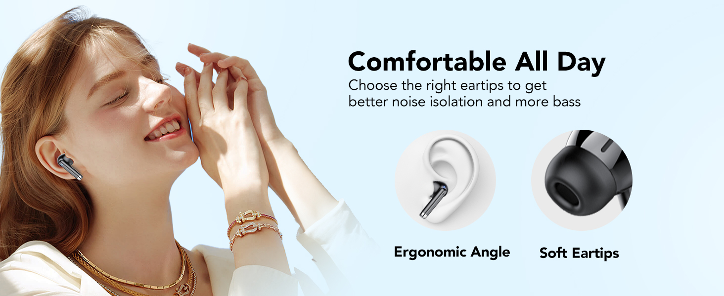 Wireless Earbuds, New Bluetooth 5.4 Headphones