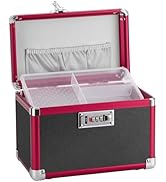 Medication Lock Box - Childproof Medicine Box with Combination Lock, Medical Storage Case with Tr...
