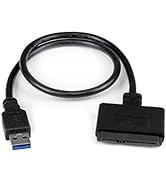 StarTech.com SATA to USB Cable - USB 3.0 to 2.5” SATA III Hard Drive Adapter - External Converter...