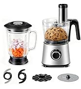 Sweetcrispy 300W Food Processor with Blender &amp; Dough Tool, Electric Mini Food Chopper for Meat, V...