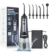 Cordless Water Dental Flosser Teeth Cleaner, INSMART Professional 300ML Tank DIY Mode USB Recharg...