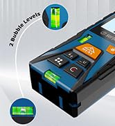 Green Laser Distance Meter 393.7ft Digital Measuring Tool with Angle Sensor Backlit LCD Area/Volu...