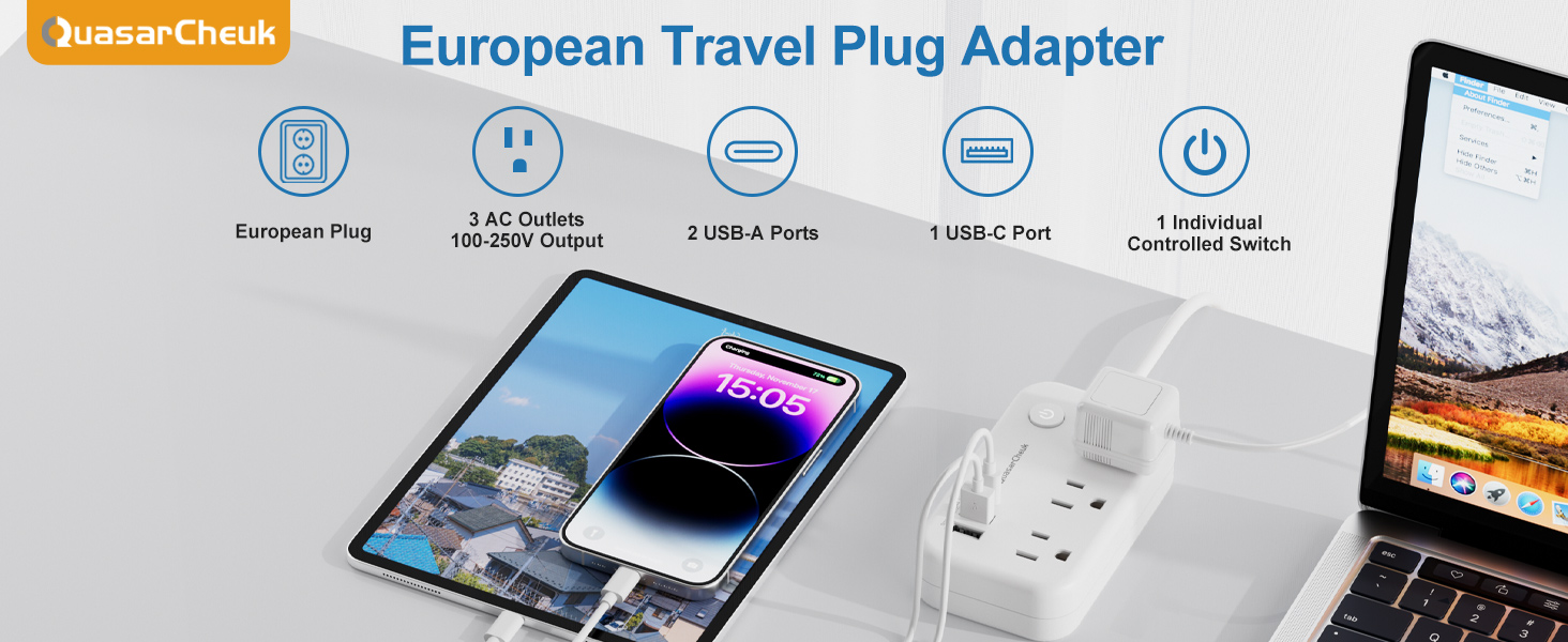 European Travel Plug Adapter