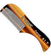Kent A 81T (2.8") Pocket Comb &amp; Beard Comb for Mustache and Beard - Travel Kit Beard Comb for Gro...