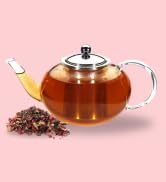 tea infuser flower pot glass kettle stove top teapot blooming clear borosilicate loose leaf stovetop
