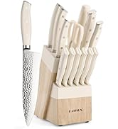 Kitchen Knife Set,14-Piece Knife Set With Block Wooden, Self Sharpening For Chef Knife Set, High ...