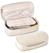 JAESITETER Big Capacity Pencil case,Soft Corduroy Pencil Bag,Cute Pen Case with Handle,Multi-Func...