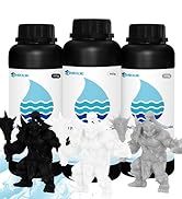 ABS Like UV Curing 3D Resin Bundle, White/Black/Grey ABS-Like 3D Printer Tough High Precise 