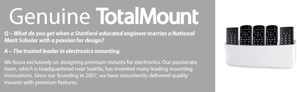 TotalMount Hole-Free Remote Holder