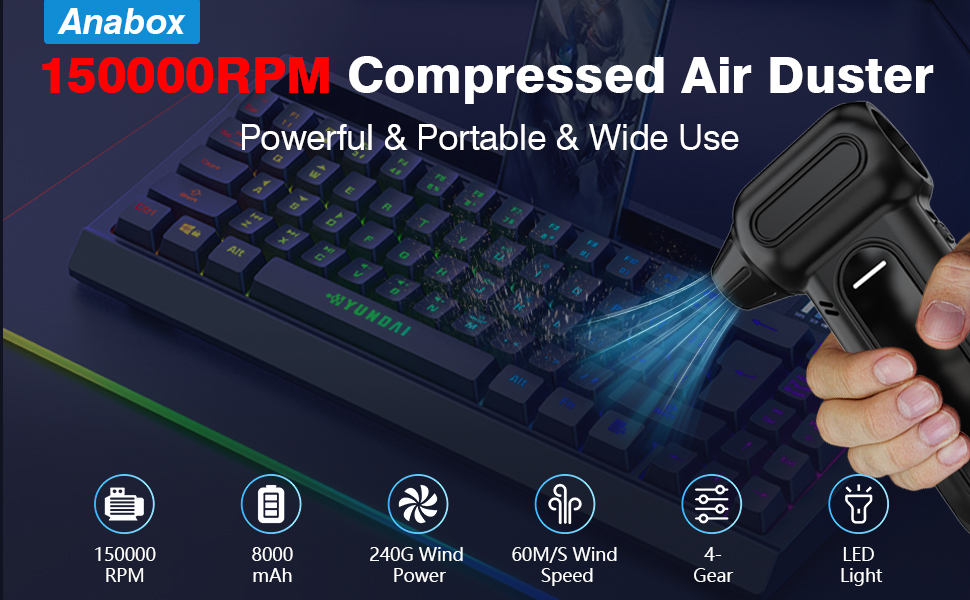 150000RPM Compressed Air Duster