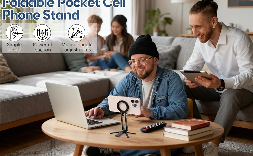 Cell Tripods magnetic phone tripod magnet stand iphone for peak design mobile grip mini magsafe