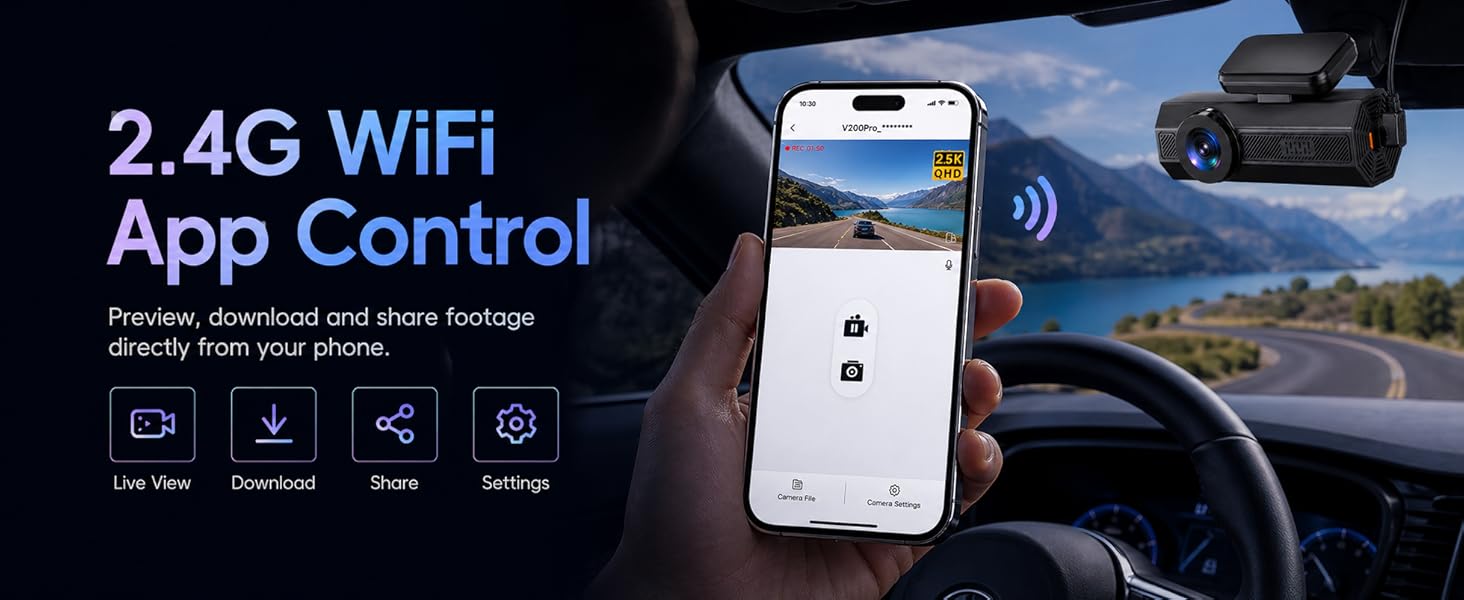 Veement v200 pro dash cam front