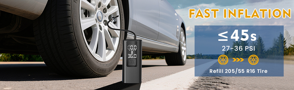 Tire Inflator Portable Air Compressor