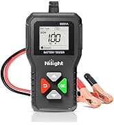 Nilight Car Battery Tester 6V 12V 24V Accurate Digital Auto Analyzer 100-2000 CCA Voltage SOH SOC...