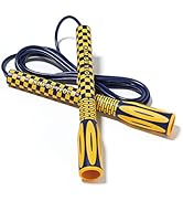 Skipping Jump Rope for Fitness Workout - Light Weight, Adjustable, Tangle Free, Excellent line co...