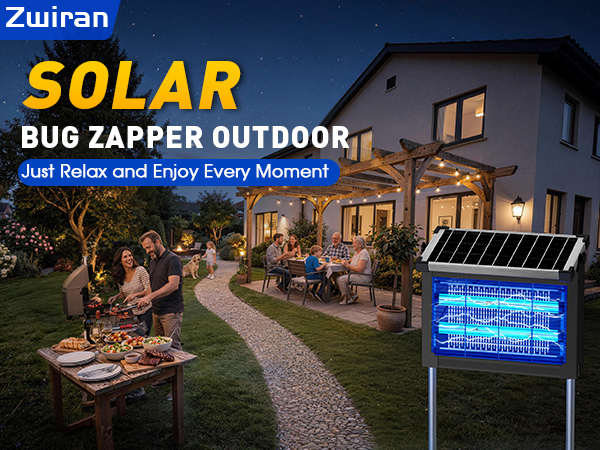 Solar bug zapper outdoor