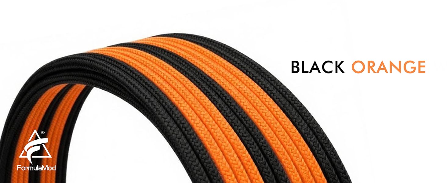 black orange cable