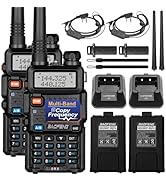 Baofeng 5RX Handheld Ham Radios (Upgraded of UV-5R) Multi-Band Receiving Two Way Radio,VHF,1.25M,...