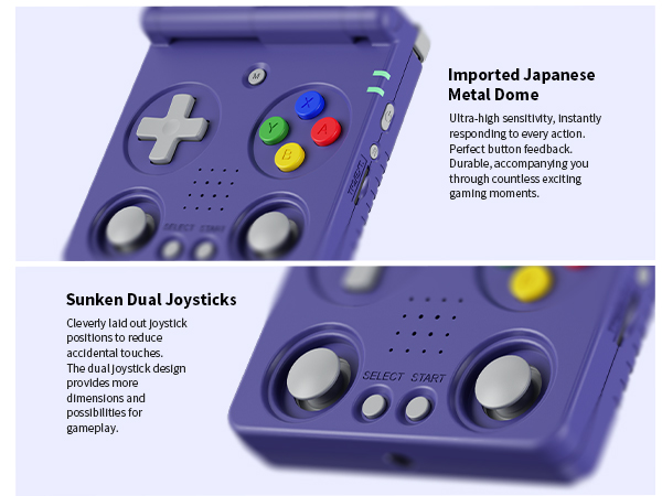 Flip Retro Game with dual joysticks