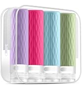 YEALIFE Travel Bottles for Toiletries, TSA Approved 3.4oz Travel Size Containers, BPA Free Leak P...