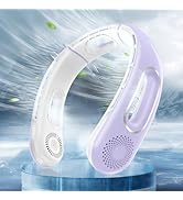 Hotsales Neck Fan, Hands Free Bladeless Neck Fans Portable Rechargeable, 360° Cooling Neck Fan, 4...