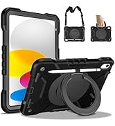 New Case for iPad 10th Generation Case 10.9 inch Case Shockproof Rugged Protective Kids Case with...
