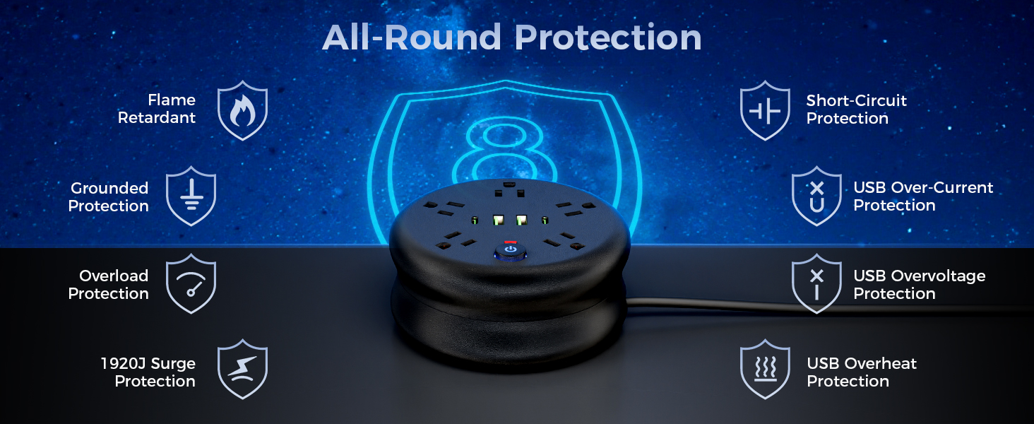 Power Strip Surge Protector