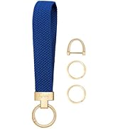 Fishent Stretchy Keychain, Woven Keychain Wristlet for Keys
