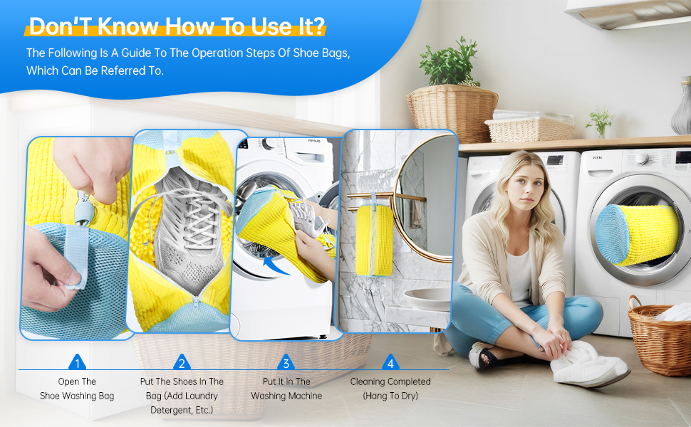 shoe wash bag for washing machine