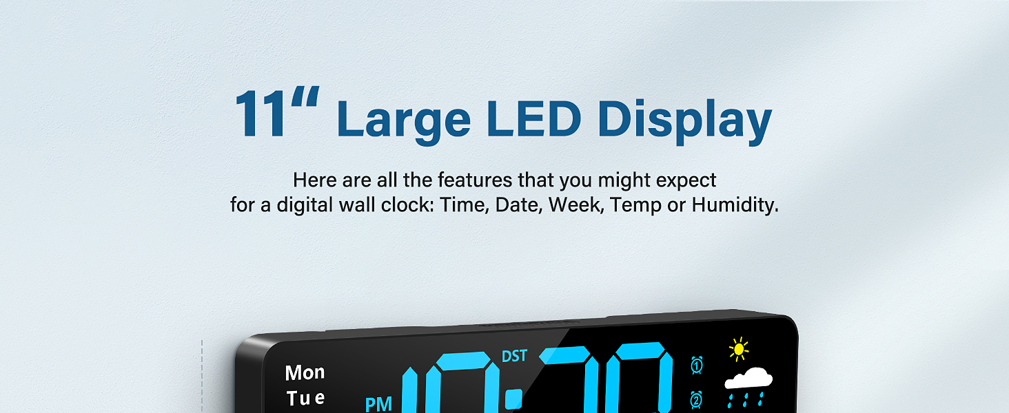 Digital Wall Clock