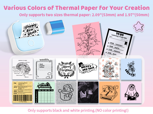 t02 mini sticker pinter pocket printer printer nod