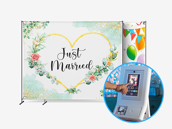 Photo Booth Machine Instant Color Photo Printer - 10.1" Touchscreen
