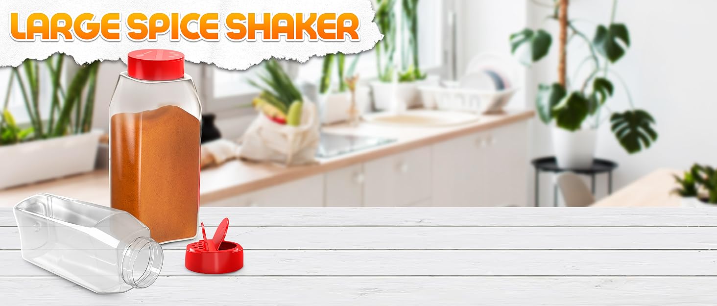 spice jars plastic shakers for seasonings empty spice containers large seasoning containers