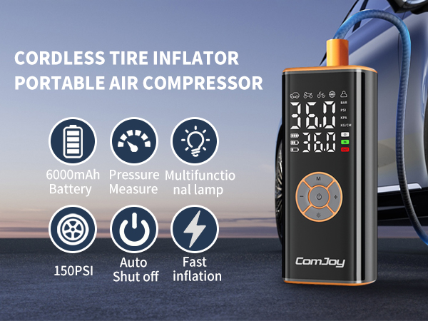 tire inflator portable air compressor