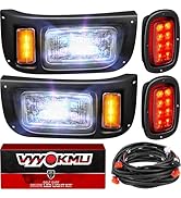 Golf Cart Headlight Taillight Kit, Club Car DS 12V LED Headlight Tail Light Kit, Club Car Headlig...