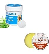 Verwohnt Pet Eye Wipes for Dogs, Natural Dog Wipes for Paws and Eyes,Gentle and Safe Dog Wipes an...