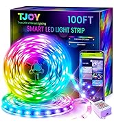 TJOY 100ft Smart Led Strip Lights for Bedroom, Alexa Led Light Strip,5050 RGB Color Changing Musi...