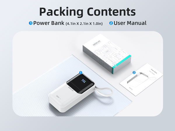 30w power bank fast charger portable battery pack