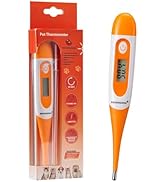 Digital Pet Thermometer for Accurate Fever Detection, Suitable for Cats/Dogs/Horse/Veterinarian, ...