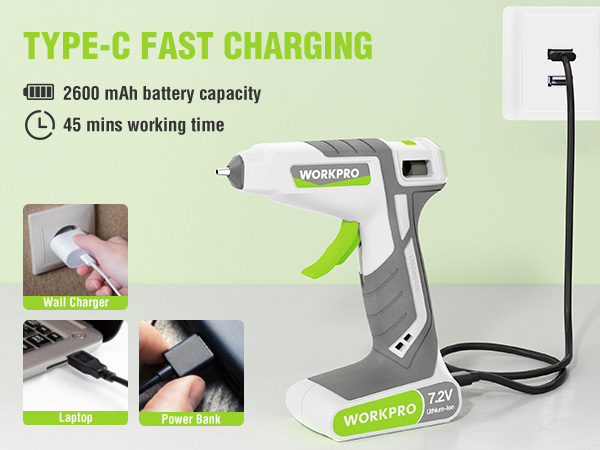 cordless hot glue gun