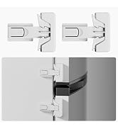YUNKEY Refrigerator Fridge Freezer Door Lock for Kids, Child Proof Refrigerator Latch Lock to Kee...